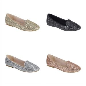 Glitter loafers